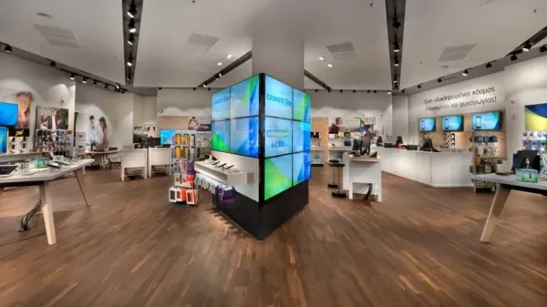 Interior of  COSMOTE AT THE MALL